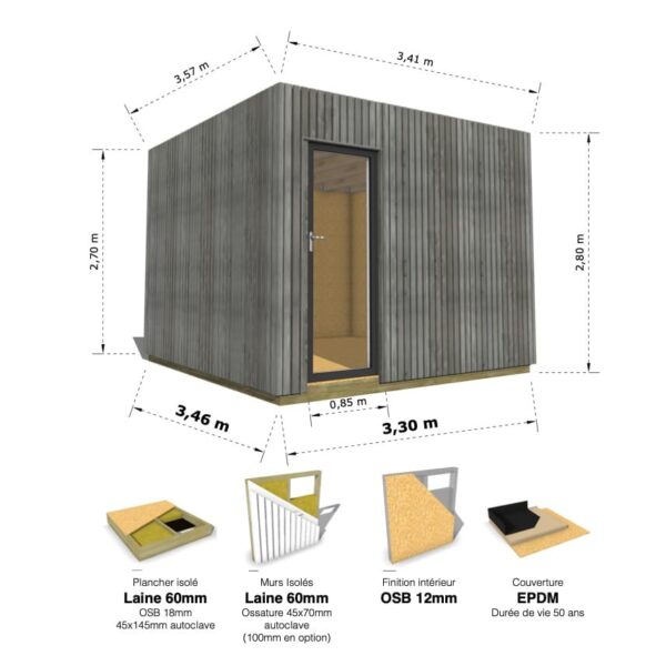 Mini Cube : studio isolé 11.8m² – Image 10