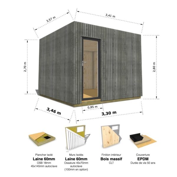 Mini Cube : studio isolé 11.8m² – Image 4