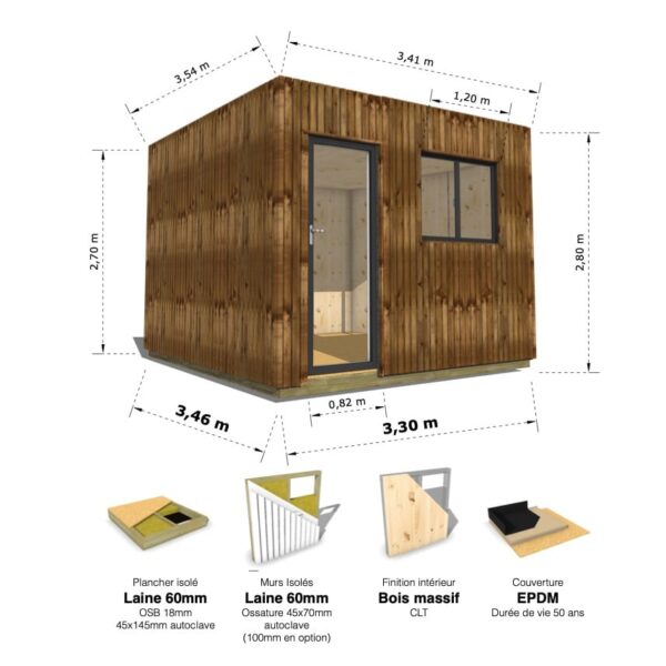 Mini Cube : studio isolé 11.8m² – Image 3