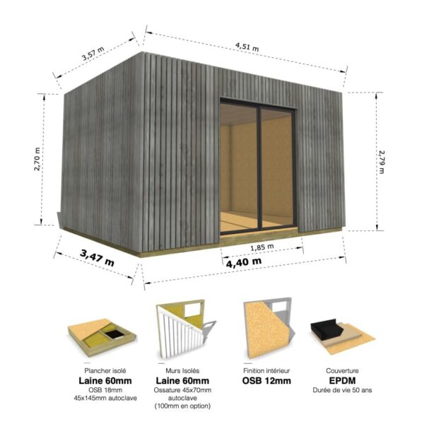 Medium Cube : studio isolé 15.7m² – Image 11