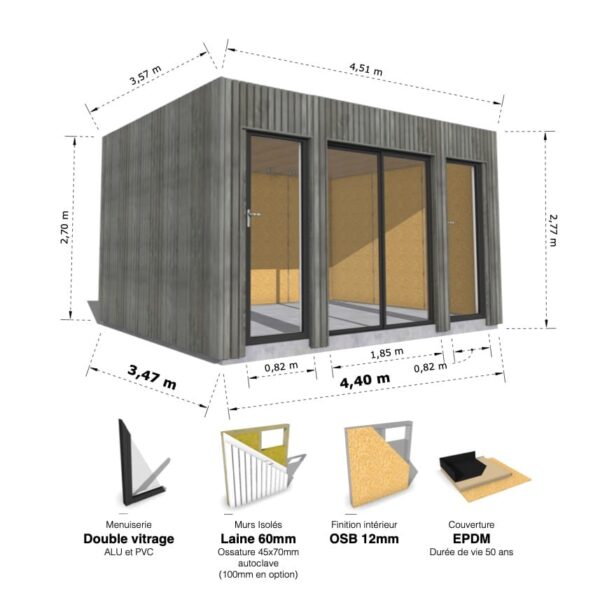Medium Cube : studio isolé 15.7m² – Image 12