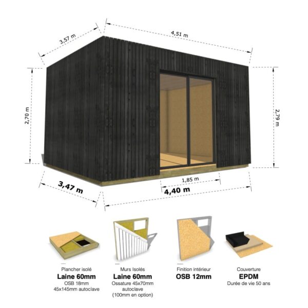 Medium Cube : studio isolé 15.7m² – Image 13