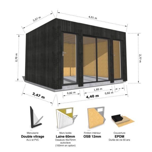 Medium Cube : studio isolé 15.7m² – Image 14