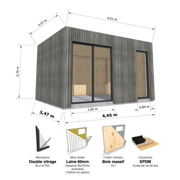 Medium Cube : studio isolé 15.7m² – Image 15