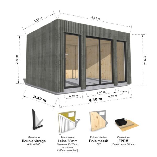 Medium Cube : studio isolé 15.7m² – Image 18