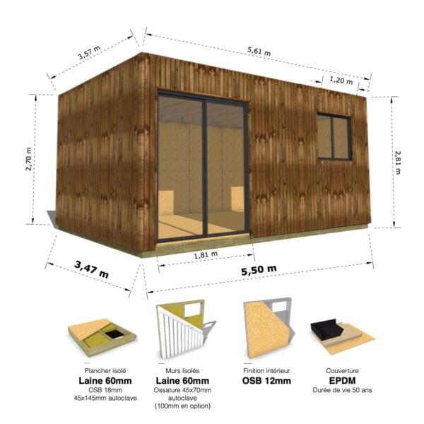 Grand Cube : studio isolé 19.5m² – Image 21