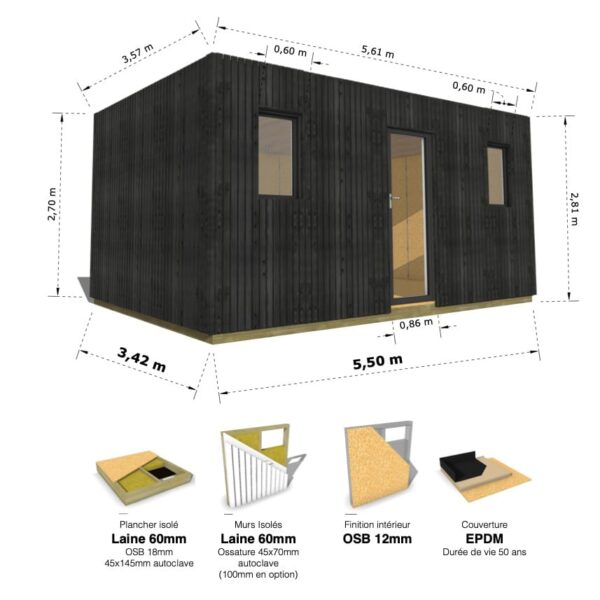 Grand Cube : studio isolé 19.5m² – Image 23