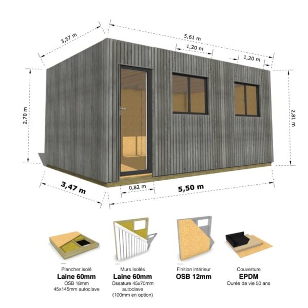 Grand Cube : studio isolé 19.5m² – Image 24