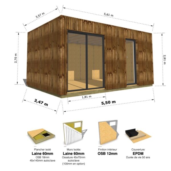 Grand Cube : studio isolé 19.5m² – Image 25