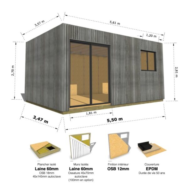 Grand Cube : studio isolé 19.5m² – Image 26