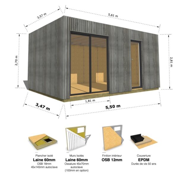 Grand Cube : studio isolé 19.5m² – Image 28
