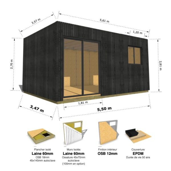 Grand Cube : studio isolé 19.5m² – Image 29