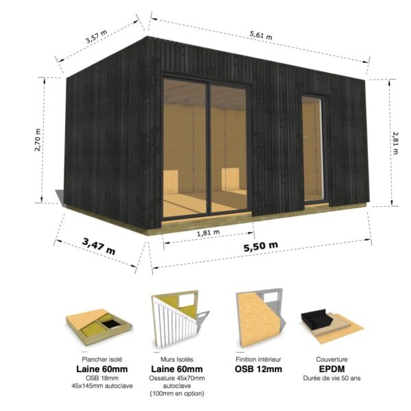 Grand Cube : studio isolé 19.5m² – Image 30
