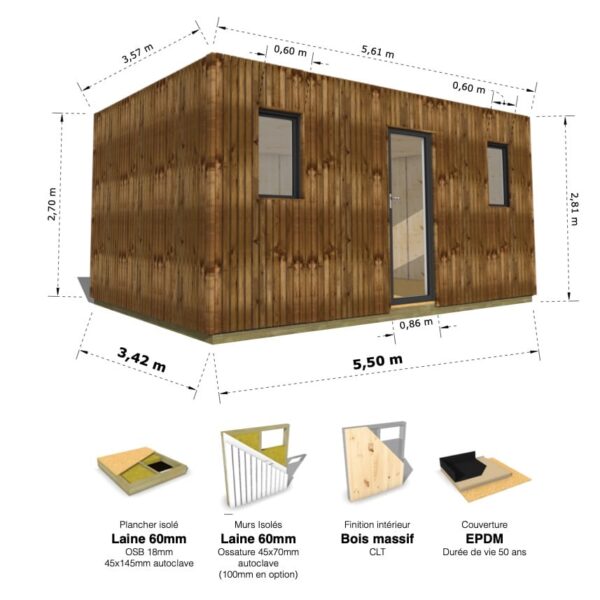 Grand Cube : studio isolé 19.5m² – Image 32