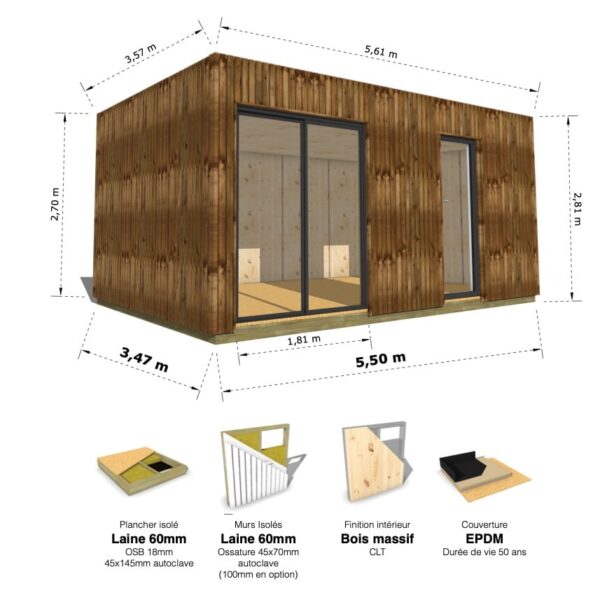 Grand Cube : studio isolé 19.5m² – Image 35
