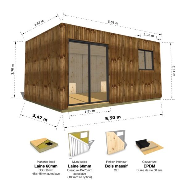 Grand Cube : studio isolé 19.5m² – Image 36