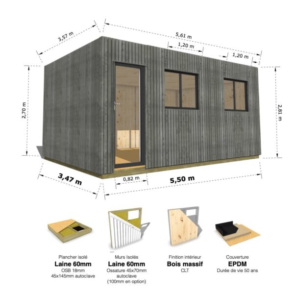 Grand Cube : studio isolé 19.5m² – Image 37