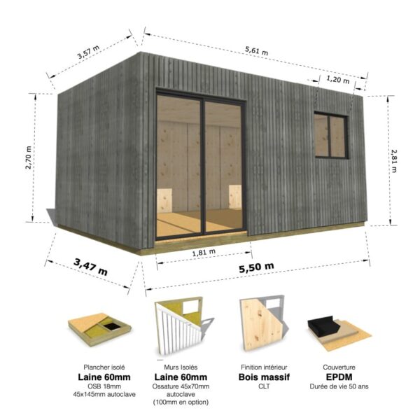Grand Cube : studio isolé 19.5m² – Image 38