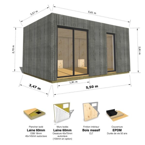 Grand Cube : studio isolé 19.5m² – Image 39