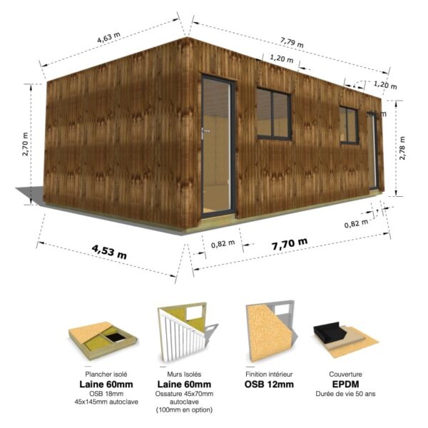 Ultra Cube : studio isolé 35.8m² – Image 8