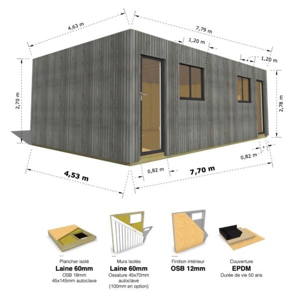 Ultra Cube : studio isolé 35.8m² – Image 9