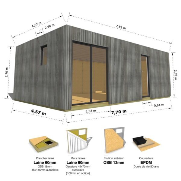 Ultra Cube : studio isolé 35.8m² – Image 11