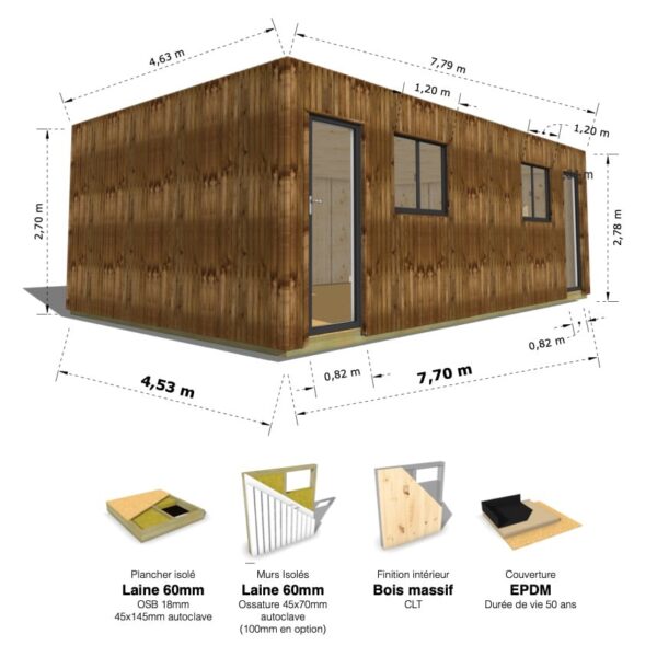 Ultra Cube : studio isolé 35.8m² – Image 12