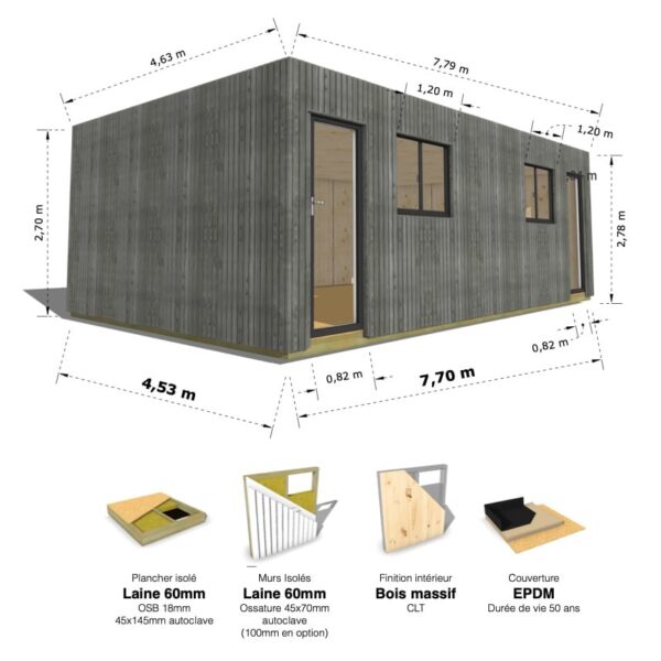 Ultra Cube : studio isolé 35.8m² – Image 13