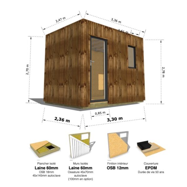 Nano Cube : studio isolé 7.8m² – Image 8