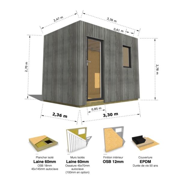 Nano Cube : studio isolé 7.8m² – Image 9