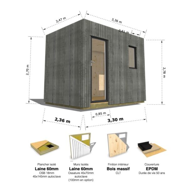 Nano Cube : studio isolé 7.8m² – Image 12